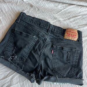 Levi's Charcoal Jean Shorts for Women